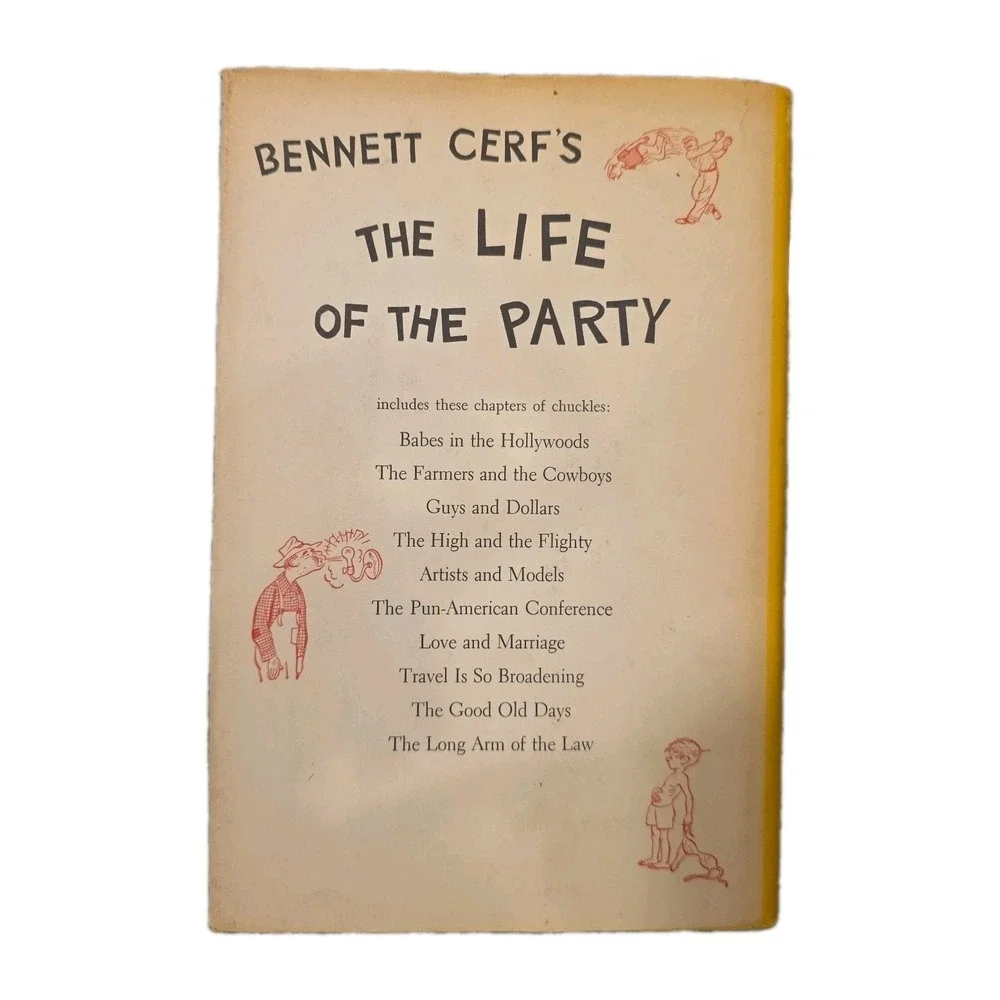 Bennett Cerf's The Life of the Party, 1956 First Edition Hardcover/DJ 1956